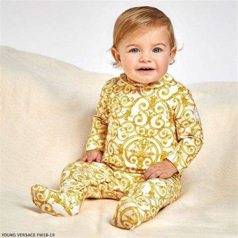 versace babygrow|versace 6 month baby girl.